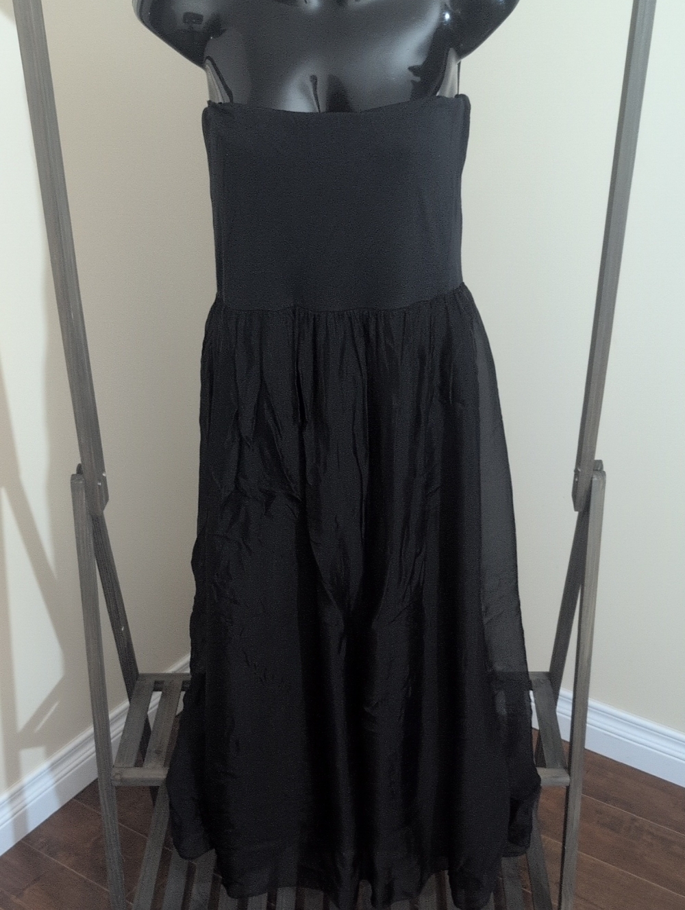 Strapless Black Maxi Skirt